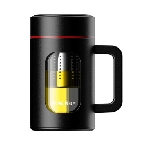 禮品大容量玻璃杯透明辦公帶手柄泡茶水杯可攜式商務耐熱水杯子 禮品大容量玻璃杯透明辦公帶手柄泡茶水杯可攜式商務耐熱水杯子