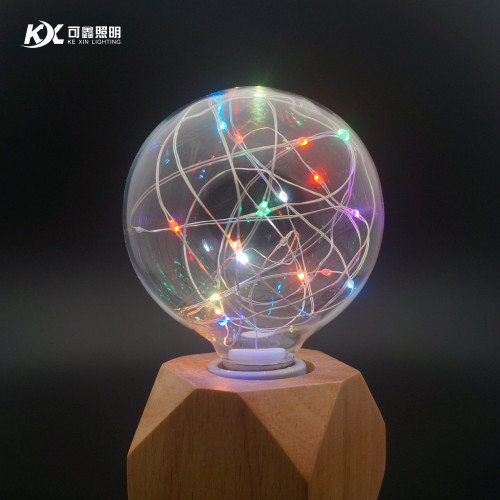 LED玻璃銅線燈泡G95 E27 2.4M24燈節日喜慶聖誕裝飾燈 LED玻璃銅線燈泡G95 E27 2.4M24燈節日喜慶聖誕裝飾燈