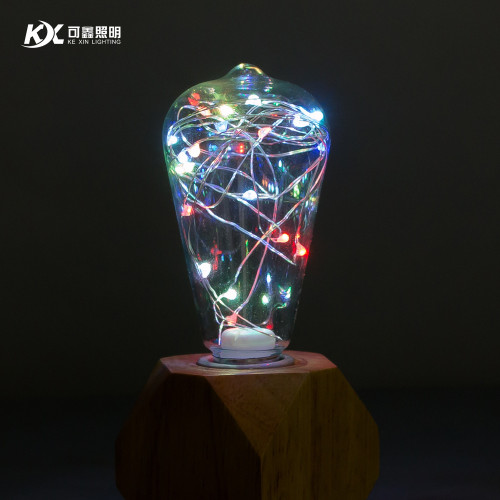 LED玻璃彩色銅線燈泡E27節日喜慶滿天星創意螺口聖誕樹暖光裝飾燈 LED玻璃彩色銅線燈泡E27節日喜慶滿天星創意螺口聖誕樹暖光裝飾燈