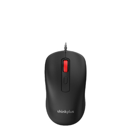 聯想thinkplus M10有線滑鼠紅點商務辦公家用桌上型機筆電滑鼠USB 聯想thinkplus M10有線滑鼠紅點商務辦公家用桌上型機筆電滑鼠USB