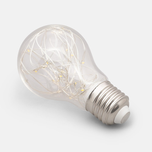 LED銅線燈泡玻璃A60E272.4m24珠節日喜慶聖誕氛圍裝飾燈暖光