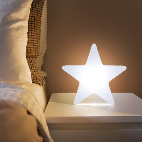 宇亮遙控LED七彩發光創意節日裝飾台燈 滾塑簡約充電五角星小夜燈 宇亮遙控LED七彩發光創意節日裝飾台燈 滾塑簡約充電五角星小夜燈