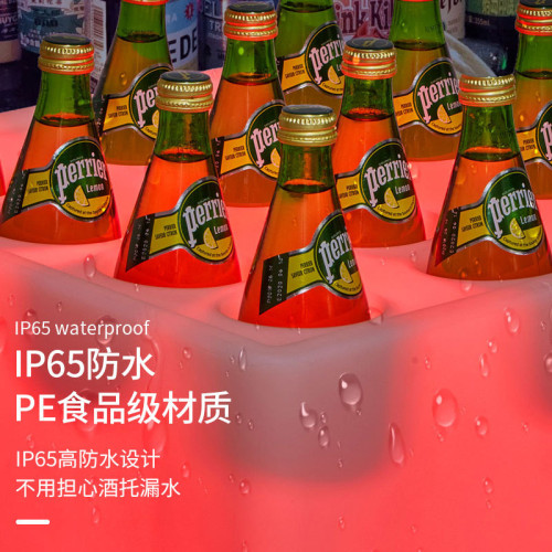 LED七彩發光酒托 KTV酒吧圓形方形紅酒托盤 LED發光托盤 LED七彩發光酒托 KTV酒吧圓形方形紅酒托盤 LED發光托盤