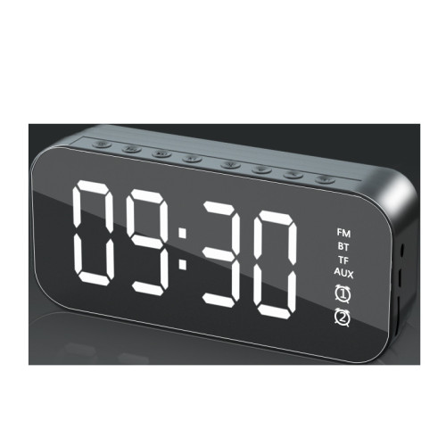 爆款無線藍牙音箱新款迷你家庭鏡面小音響遙控閙鍾智能音箱 爆款無線藍牙音箱新款迷你家庭鏡面小音響遙控閙鍾智能音箱