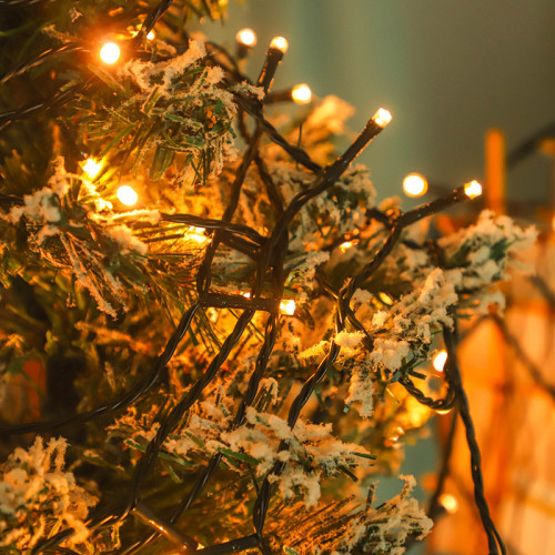 滿天星太陽能燈串戶外庭院花園裝飾led燈串 街道亮化彩燈串閃燈