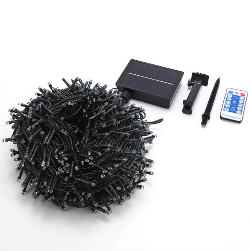 滿天星太陽能燈串戶外庭院花園裝飾led燈串 街道亮化彩燈串閃燈