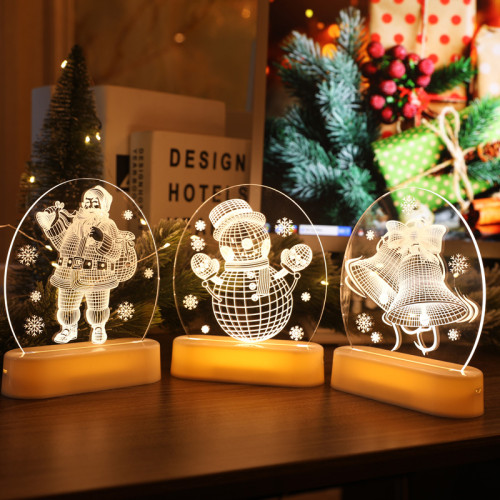 霓虹燈造型聖誕節裝飾品DIY房間氛圍燈布置3D小夜燈擺件LED彩燈牌 霓虹燈造型聖誕節裝飾品DIY房間氛圍燈布置3D小夜燈擺件LED彩燈牌