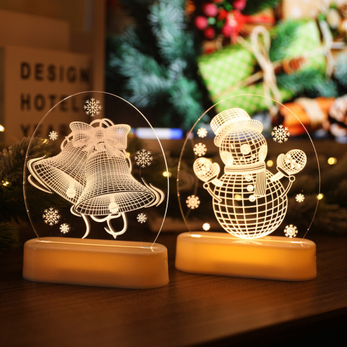 霓虹燈造型聖誕節裝飾品DIY房間氛圍燈布置3D小夜燈擺件LED彩燈牌 霓虹燈造型聖誕節裝飾品DIY房間氛圍燈布置3D小夜燈擺件LED彩燈牌