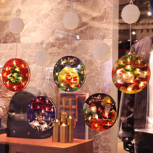 發光雪人聖誕樹掛件LED彩燈聖誕節日氛圍室內櫥窗裝飾布置吸盤燈 發光雪人聖誕樹掛件LED彩燈聖誕節日氛圍室內櫥窗裝飾布置吸盤燈