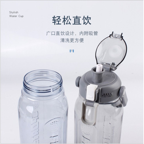 2000ML道奇戶外運動吸管水壺戶外旅行運動手提塑膠水杯 2000ML道奇戶外運動吸管水壺戶外旅行運動手提塑膠水杯