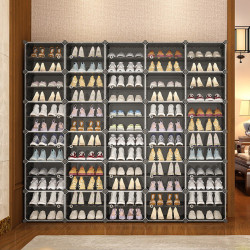 簡易鞋櫃aj鞋盒收納盒門口家用可拆裝學生宿舍多層省空間防塵鞋架