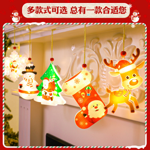 發光聖誕節雪人襪子雪花led彩燈掛飾室內氛圍裝飾布置掛件 發光聖誕節雪人襪子雪花led彩燈掛飾室內氛圍裝飾布置掛件