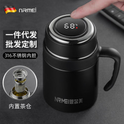 恩爾美商務禮品辦公杯智能316不鏽鋼保溫杯泡茶杯子廣告刻字