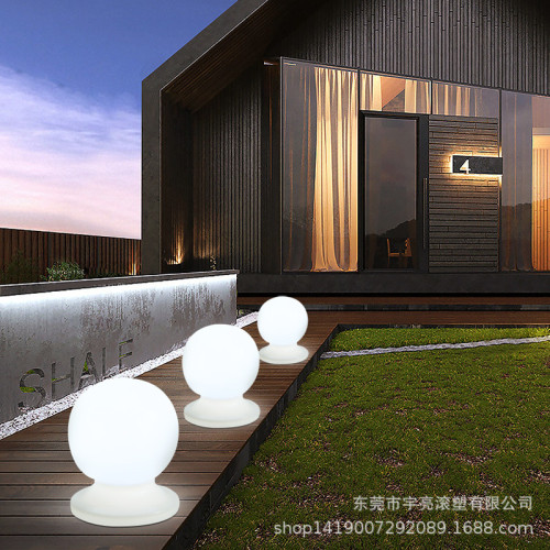 公園酒店發光石墩 戶外夜景燈光  外殼 擋車石柱發光裝飾