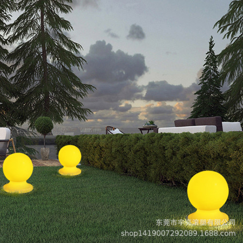 公園酒店發光石墩 戶外夜景燈光  外殼 擋車石柱發光裝飾