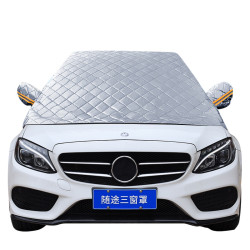 鍍鋁膜前擋玻璃汽車遮陽擋汽車防曬隔熱遮陽板雪擋汽車通用雪擋