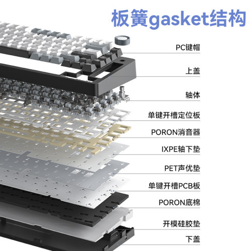 ViewSonic優派KC75客製化機械鍵盤gasket結搆全鍵熱插拔無線三模 ViewSonic優派KC75客製化機械鍵盤gasket結搆全鍵熱插拔無線三模