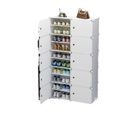 簡易門口鞋櫃出租屋防塵組合入戶塑膠鞋架小型寢室家用多層收納櫃 簡易門口鞋櫃出租屋防塵組合入戶塑膠鞋架小型寢室家用多層收納櫃