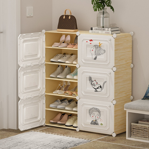 簡易鞋櫃門口放家用室內寢室好看大容量收納多層防塵經濟型鞋架子 簡易鞋櫃門口放家用室內寢室好看大容量收納多層防塵經濟型鞋架子