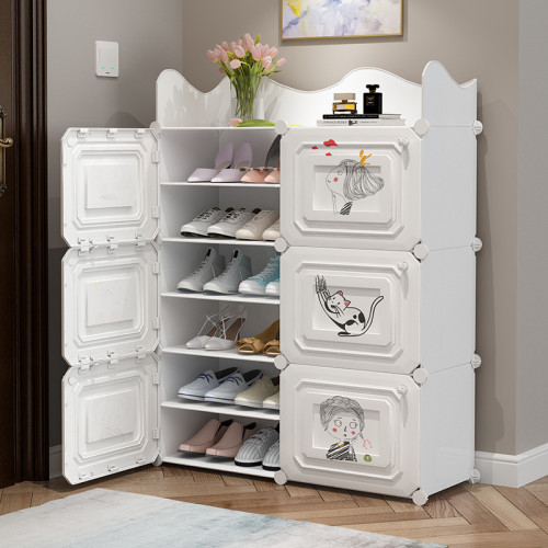 簡易鞋櫃門口放家用室內寢室好看大容量收納多層防塵經濟型鞋架子 簡易鞋櫃門口放家用室內寢室好看大容量收納多層防塵經濟型鞋架子