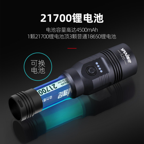 雅尼S20強光手電筒充電式戶外超亮遠射家用耐用應急超長續航 雅尼S20強光手電筒充電式戶外超亮遠射家用耐用應急超長續航