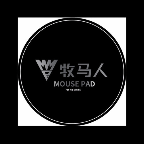 前行者機甲滑鼠墊辦公快捷鍵桌墊可愛圓形布藝奶茶橡膠滑鼠墊