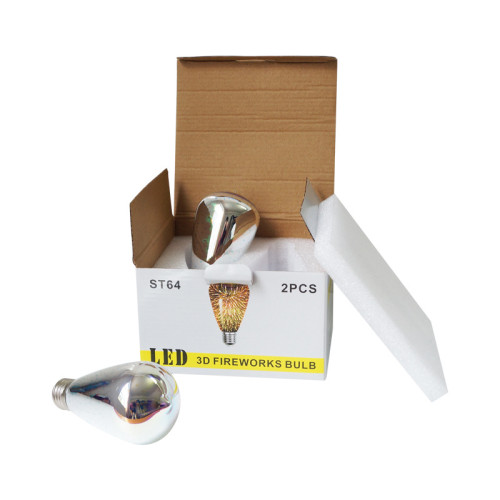 LED3D菸花燈泡E27燈泡ST64菸花燈泡節日喜慶聖誕氛圍裝飾玻璃球泡 LED3D菸花燈泡E27燈泡ST64菸花燈泡節日喜慶聖誕氛圍裝飾玻璃球泡