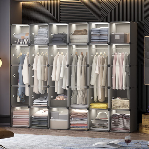 簡易衣櫃家用臥室出租房透明門布衣櫥網紅小戶型收納櫃子現代簡約 簡易衣櫃家用臥室出租房透明門布衣櫥網紅小戶型收納櫃子現代簡約