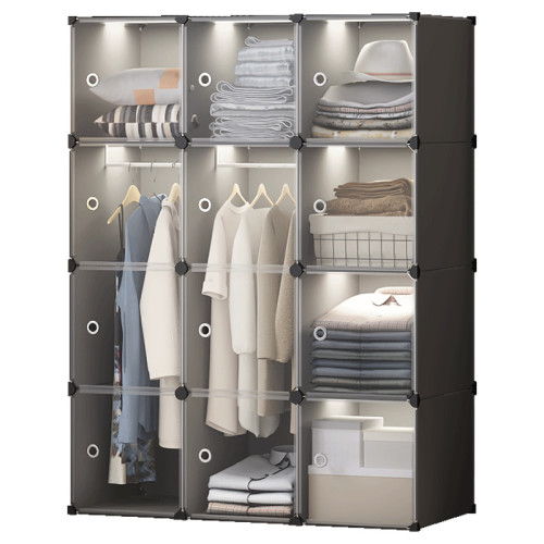 簡易衣櫃家用臥室出租房透明門布衣櫥網紅小戶型收納櫃子現代簡約 簡易衣櫃家用臥室出租房透明門布衣櫥網紅小戶型收納櫃子現代簡約