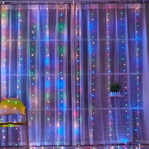 LEDUSB遙控窗簾款銅線燈串室內裝飾氛圍節時喜慶3米*3米銅線燈串 LEDUSB遙控窗簾款銅線燈串室內裝飾氛圍節時喜慶3米*3米銅線燈串