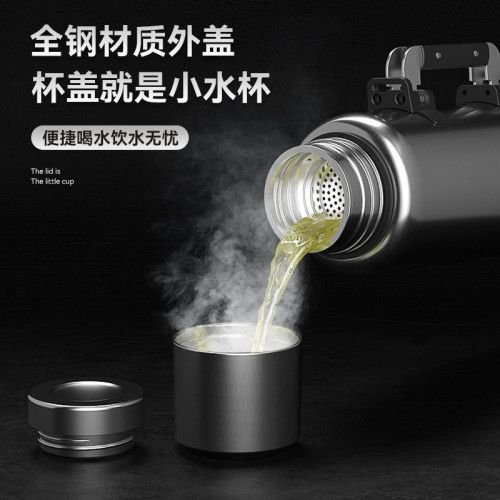 大容量316L不鏽鋼保溫水杯戶外旅行壺車用茶水分離家用暖水瓶 大容量316L不鏽鋼保溫水杯戶外旅行壺車用茶水分離家用暖水瓶