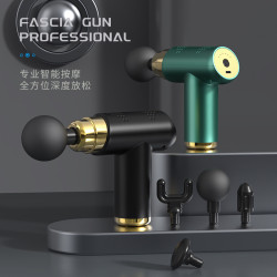 迷你按摩槍肌肉放松器電動頸膜槍健身智能mini震動筋膜槍低噪靜音