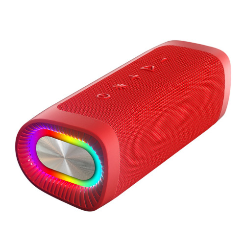 新款無線藍牙音箱帶RGB燈重低音大音量戶外可攜式布藝防水音響 新款無線藍牙音箱帶RGB燈重低音大音量戶外可攜式布藝防水音響