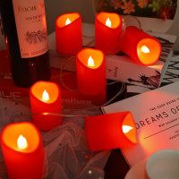 發光紅蠟燭led彩燈七夕情人節求婚生日婚慶場景氛圍裝飾布置擺件