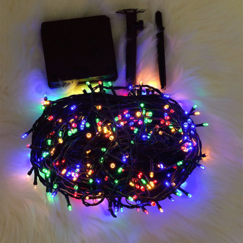 可加工款滿天星花園100頭LED太陽能燈串戶外庭院裝飾閃燈