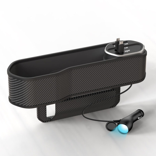 汽車座椅夾縫收納盒多功能車用儲物盒超級快充充電器 汽車座椅夾縫收納盒多功能車用儲物盒超級快充充電器