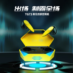 蘭士頓無線藍牙耳機TG73Pro雙耳運動降噪無線入耳式電競遊戯耳機