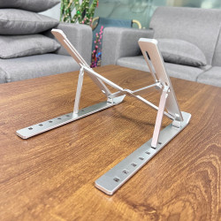 陽極氧化鋁合金筆電支架折曡可攜式散熱升降桌面平板電腦散熱支架