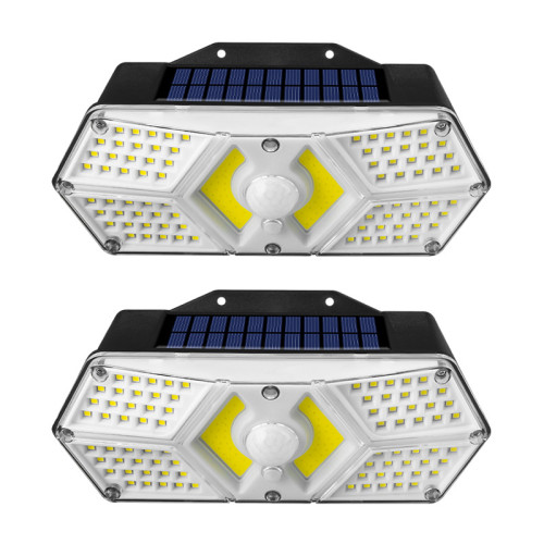 太陽能壁燈LED人體感應圍牆戶外庭院燈花園別墅照明防水路燈 太陽能壁燈LED人體感應圍牆戶外庭院燈花園別墅照明防水路燈