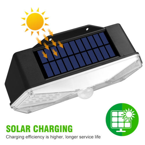 太陽能壁燈LED人體感應圍牆戶外庭院燈花園別墅照明防水路燈 太陽能壁燈LED人體感應圍牆戶外庭院燈花園別墅照明防水路燈