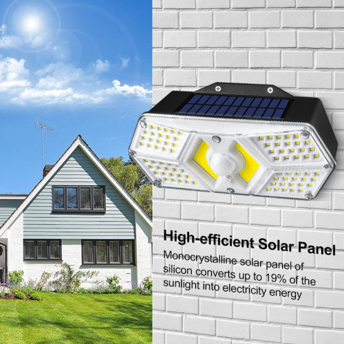 太陽能壁燈LED人體感應圍牆戶外庭院燈花園別墅照明防水路燈 太陽能壁燈LED人體感應圍牆戶外庭院燈花園別墅照明防水路燈