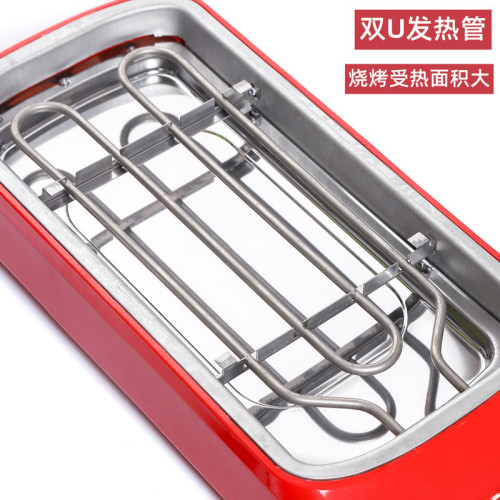 家用電燒烤爐 多功能不沾煎烤兩用電燒烤架電烤盤烤串 家用電燒烤爐 多功能不沾煎烤兩用電燒烤架電烤盤烤串