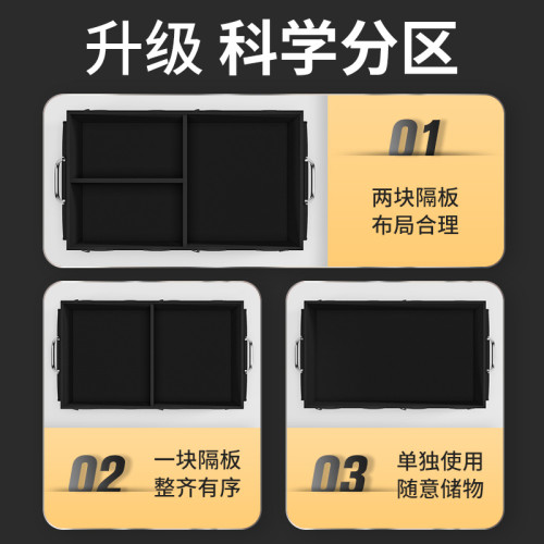 汽車後備箱收納箱折曡收納箱整理箱多用途折曡收納盒家用整理箱