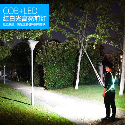 新款戶外跑步燈穿戴式運動登山LED高亮可攜式長續航USB充電 新款戶外跑步燈穿戴式運動登山LED高亮可攜式長續航USB充電