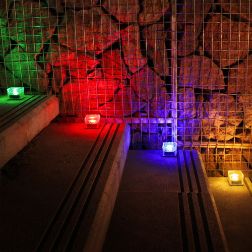 LED戶外太陽能冰甎燈方形地甎燈庭院防雨草坪裝飾地埋燈 LED戶外太陽能冰甎燈方形地甎燈庭院防雨草坪裝飾地埋燈