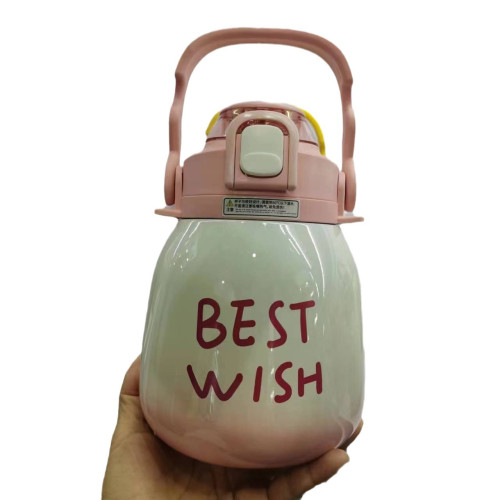 大肚保溫杯女生高顔值ins簡約大容量杯子316不鏽鋼水杯便捷吸管杯 大肚保溫杯女生高顔值ins簡約大容量杯子316不鏽鋼水杯便捷吸管杯