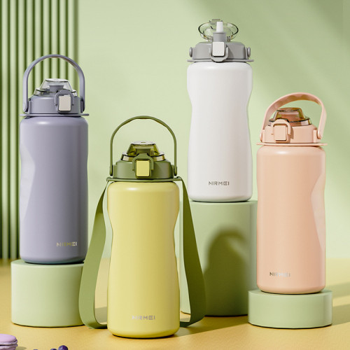 316不鏽鋼保溫杯大容量女生高顔值戶外可攜式吸管學生水杯刻字 316不鏽鋼保溫杯大容量女生高顔值戶外可攜式吸管學生水杯刻字