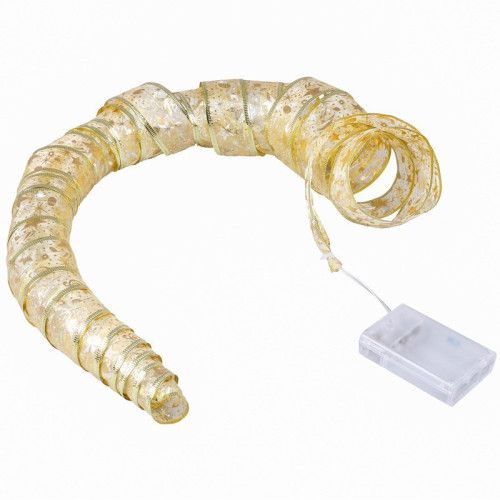 聖誕節發光絲帶綢緞燈串led彩燈聖誕樹氛圍裝飾布置燈DIY掛飾用品 聖誕節發光絲帶綢緞燈串led彩燈聖誕樹氛圍裝飾布置燈DIY掛飾用品