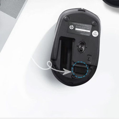 HP惠普S1000 plus 無線滑鼠商務USB電腦辦公筆電輕薄可攜式滑鼠