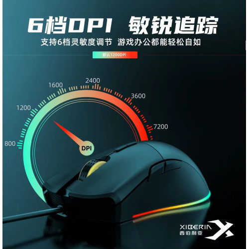 西伯利亞CM816 宏定義RGB流光發光遊戯滑鼠7D自定義吃雞CF有線 西伯利亞CM816 宏定義RGB流光發光遊戯滑鼠7D自定義吃雞CF有線